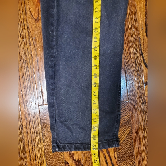 Free People We The Free Marci Wimen's Coverall Jumpsuit Black Denim Size L - Picture 9 of 14